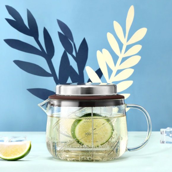 {DEYI} Rotary Filter Glass Tea Pot - 500ML - Picture 5 of 16